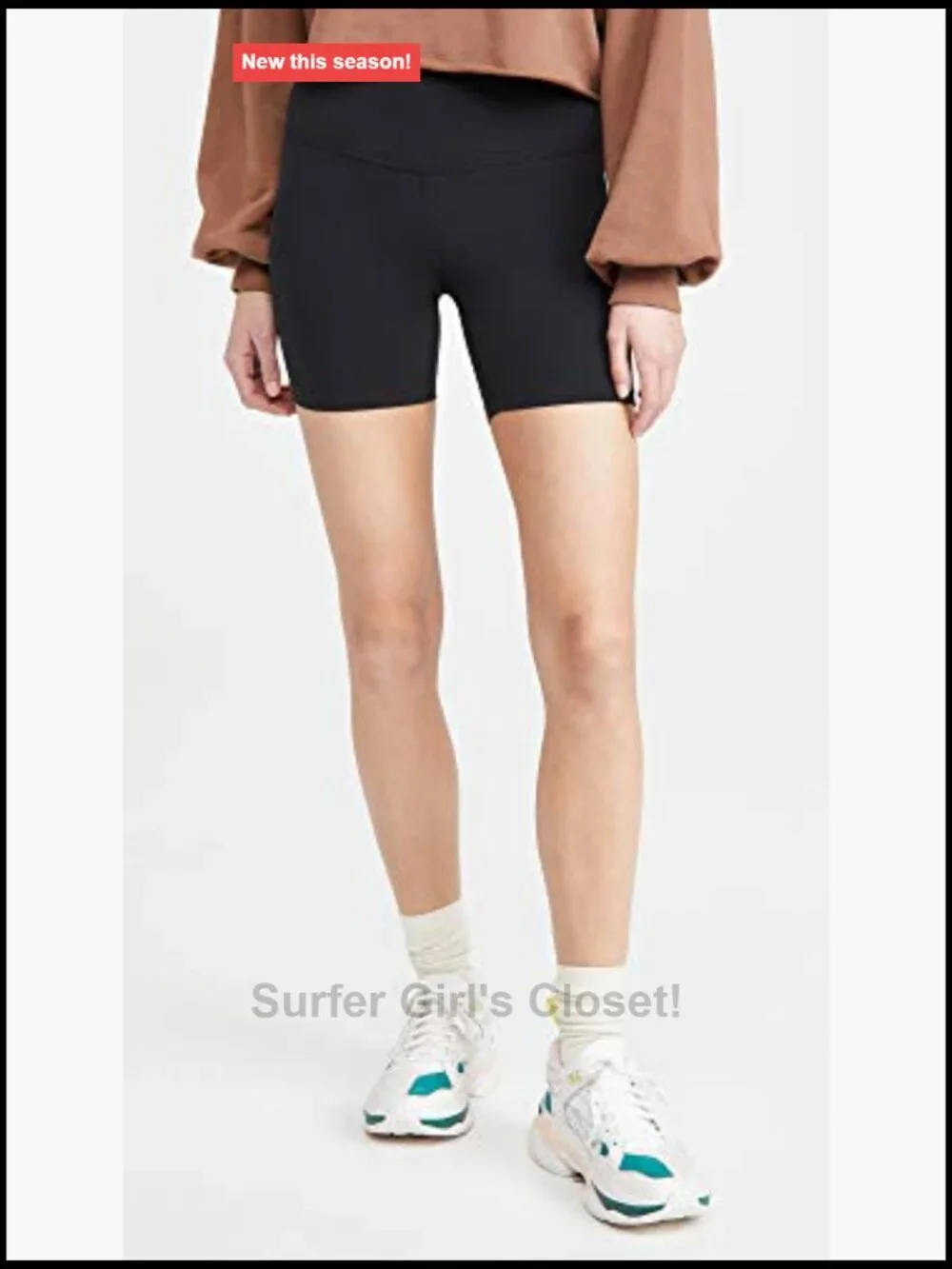 High Waist Airweight Biker Shorts 4-Way Stretch Moisture Wicking